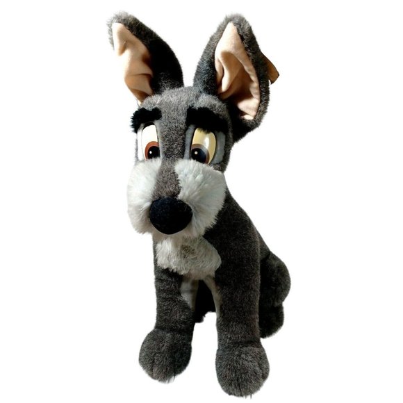 Vintage Lady & The Tramp TAGS 18” Dog Disney Plush Soft Puppy Toy Disneyland RAR - Picture 1 of 6